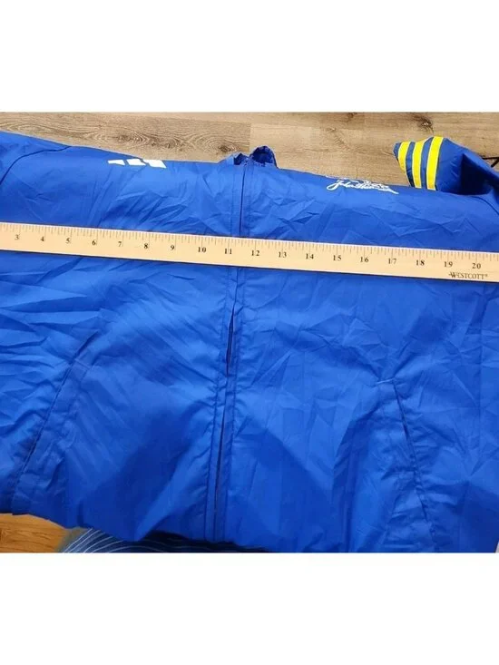 Adidas Boston Marathon 2023 Windbreaker Mens M Blue Full Zip Track Hoodie Run - Picture 10 of 15